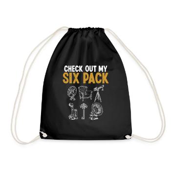 Antiquing Check out my Six Pack Antique Collecting - Drawstring Bag - black - Front