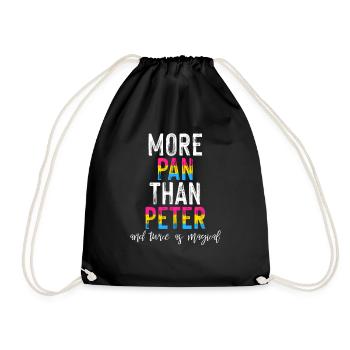 LGBT Rainbow Gay Pride Homo Lesbian Gay - Drawstring Bag - black - Front