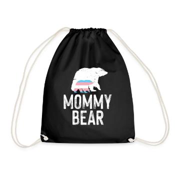 LGBT Rainbow Gay Pride Homo Lesbian Gay - Drawstring Bag - black - Front