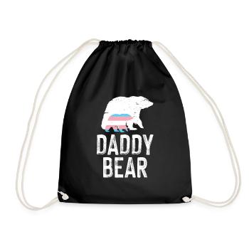 LGBT Rainbow Gay Pride Homo Lesbian Gay - Drawstring Bag - black - Front