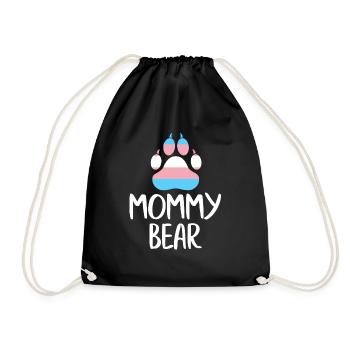 LGBT Rainbow Gay Pride Homo Lesbian Gay - Drawstring Bag - black - Front