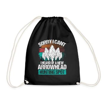 Arrowhead Hunting Sorry I cant Funny ArtifactArrow - Turnbeutel - Schwarz - Vorne