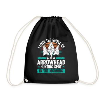 Arrowhead Hunting Spot Humor Funny Collector - Turnbeutel - Schwarz - Vorne