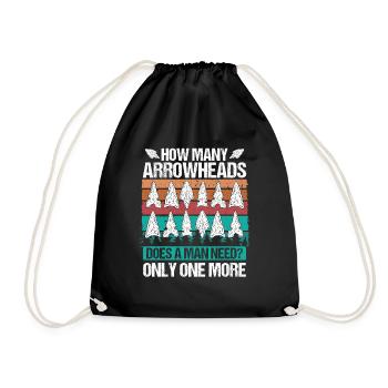Arrowhead Hunting one more Artifact Collector - Drawstring Bag - black - Front