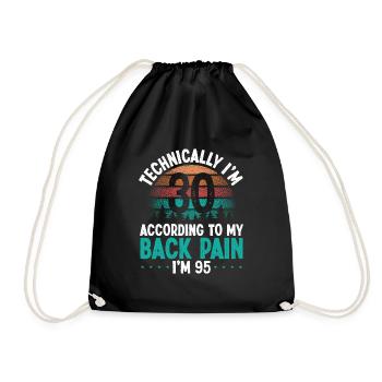 Funny 30 Year Old Pain 30 Birthday Back Injury - Turnbeutel - Schwarz - Vorne