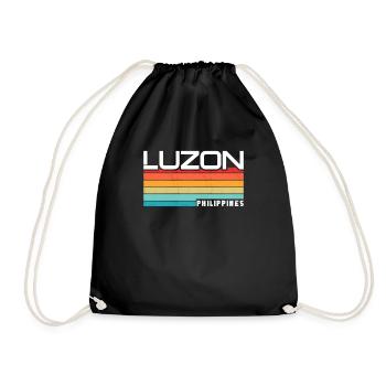Vintage Holiday Trip Luzon Philippines Asia - Drawstring Bag - black - Front