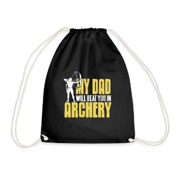 Mon père sera toi dans Archer Super T-Shirt - Sac de sport léger - noir - Devant