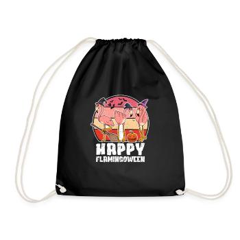 Drôle de Flamingo Lover Halloween Party Fan - Sac de sport léger - noir - Devant