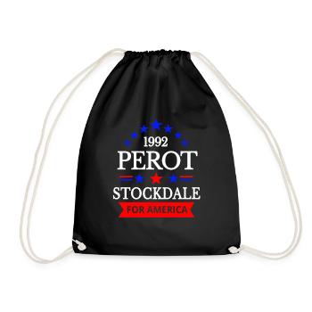 Ross Perot Stockdale Vintage Election - Drawstring Bag - black - Front