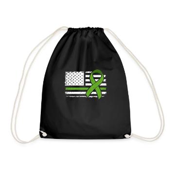Les États-Unis flag Kidney Donor Sayss Don d’organes - Sac de sport léger - noir - Devant