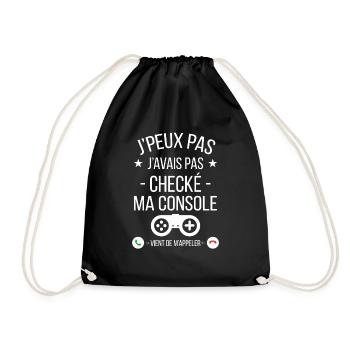 je peux pas j'avais checké ma console - Sac de sport léger - noir - Devant