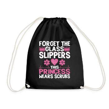 Funny Nurse Nursing Forgot - Drawstring Bag - black - Front
