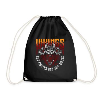 Norse Viking History Design for Viking Warriors - Drawstring Bag - black - Front