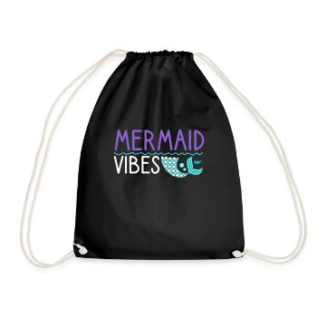Mermaid Vibes Nice - Drawstring Bag - black - Front