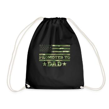 Promoted to Dad to Become New Parent in 2022 - Drawstring Bag - black - Front