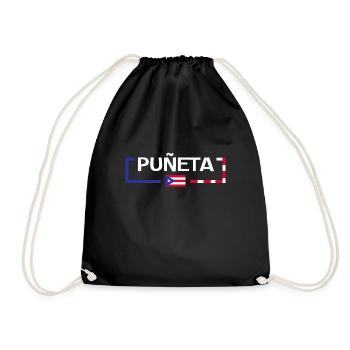 Patriotic Vintage Puerto Rico Puneta Drapeau - Sac de sport léger - noir - Devant