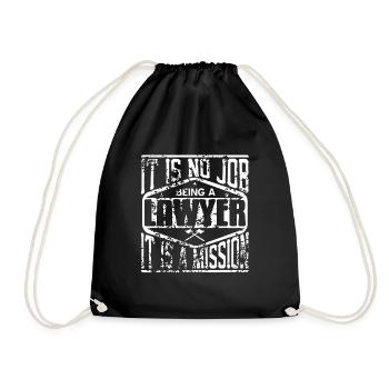 Ce n’est pas un travail d’avocat, c’est une mission - Sac de sport léger - noir - Devant