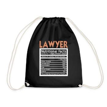 Faits nutritionnels amusants d’un avocat efficace - Sac de sport léger - noir - Devant
