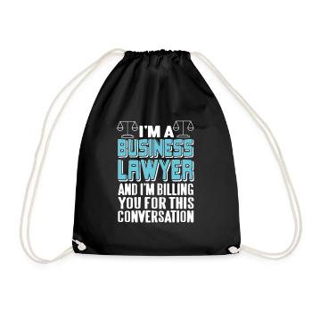 Je suis un avocat d’affaires Cool Drôle T-Shirt Cadeau - Sac de sport léger - noir - Devant