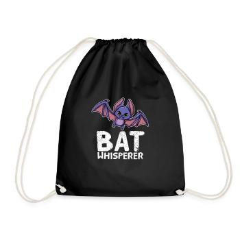 Bat Whisperer Fledermäuse Flughund Vampir - Turnbeutel - Schwarz - Vorne