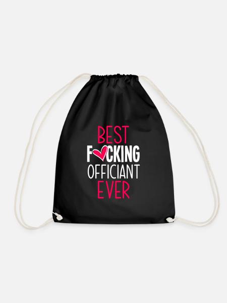 Registrar Registrar Registrar Wedding - Drawstring Bag - black