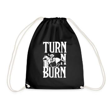 Fun Horse Racing Horse Racing Gift Idea - Drawstring Bag - black - Front