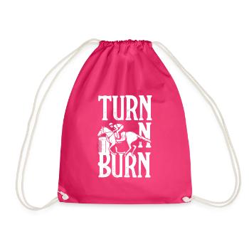 Lustige Pferderennen Pferderennen Geschenkidee - Turnbeutel - Fuchsia - Vorne