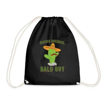 Nacho Average Bald Guy Hilarant Bald Man Humour - Sac de sport léger - noir - Devant