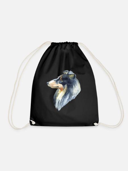 Collie Hund Hundebesitzer Hundeliebhaber Hunde - Turnbeutel - Schwarz