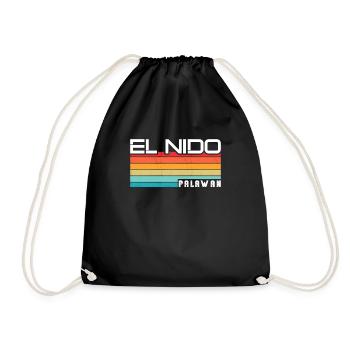 Holiday Trip El Nido Palawan Philippines Asia - Drawstring Bag - black - Front