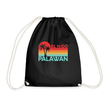 Holiday Trip El Nido Palawan Philippines Asia - Drawstring Bag - black - Front