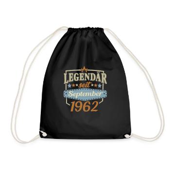 Legendär seit September 1962 Sprüche - Turnbeutel - Schwarz - Vorne