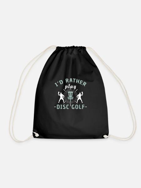 Disc Golf Disc Golf Player - Turnbeutel - Schwarz