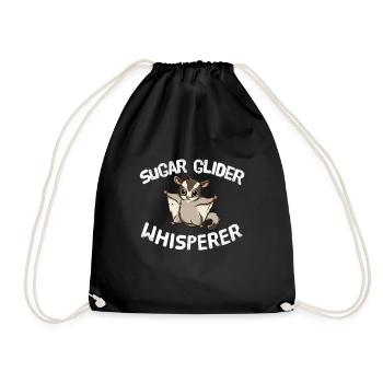 Sugar Glider Whisperer Marsupial Écureuil - Sac de sport léger - noir - Devant