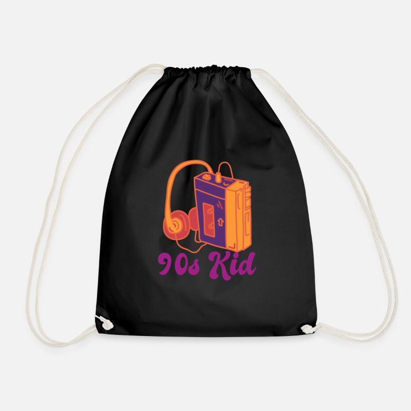90s Kid - Turnbeutel - Schwarz