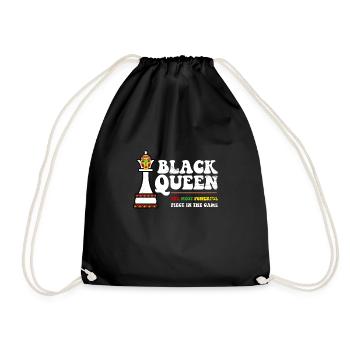 Black Queen Most Powerful Chess African American - Sac de sport léger - noir - Devant