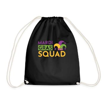 Mardi Gras Squad - Turnbeutel - Schwarz - Vorne
