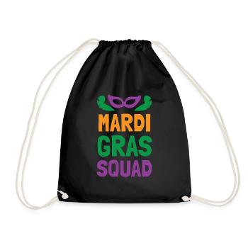 Mardi Gras Squad - Turnbeutel - Schwarz - Vorne
