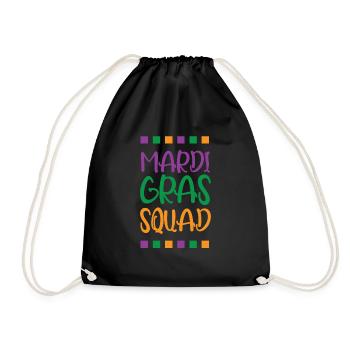 Mardi Gras Squad - Turnbeutel - Schwarz - Vorne