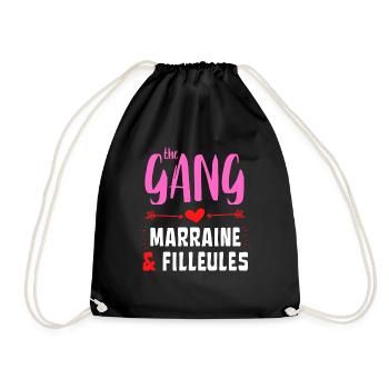 The Gang Marraine et Filleules - Sac de sport léger - noir - Devant