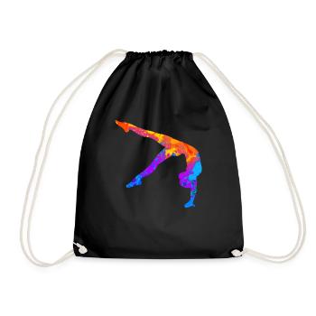 Gymnastique Gymnastique Artistique Gynastik Femmes Cadeau - Sac de sport léger - noir - Devant