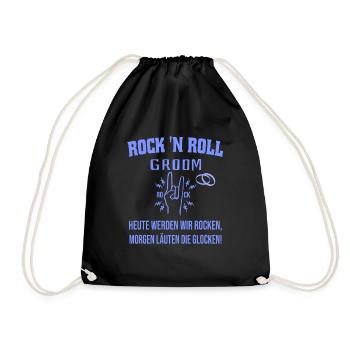 ROCK 'N ROLL GROOM - Drawstring Bag - black - Front