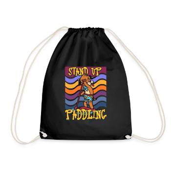 Conception de stand up paddle pour un surfeur de paddle - Sac de sport léger - noir - Devant