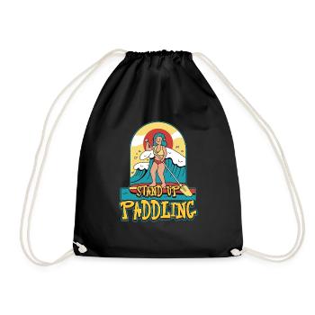 Conception de stand up paddle pour un surfeur de paddle - Sac de sport léger - noir - Devant