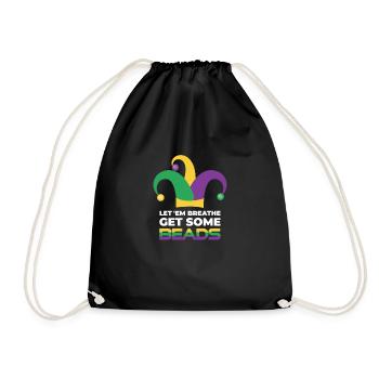Laissez-les obtenir des perles Mardi Gra - Sac de sport léger - noir - Devant