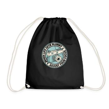 Photographie Caméra Photographe Photo Cameraman - Sac de sport léger - noir - Devant