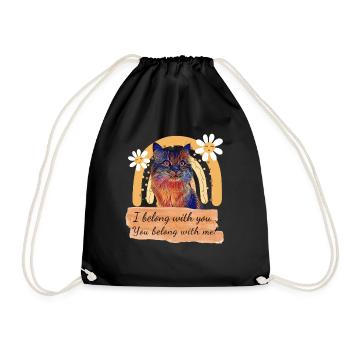 I belong with you, you belong with me! - Sac de sport léger - noir - Devant