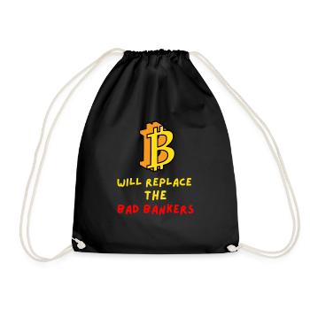 Bitcoin will replace the bad bankers - Sac de sport léger - noir - Devant
