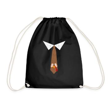 Cravate de dinde Drôle de dindes de Thanksgiving - Sac de sport léger - noir - Devant