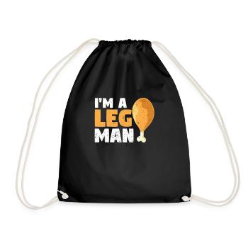 Je suis un homme de jambe Turquie pilon drôle - Sac de sport léger - noir - Devant